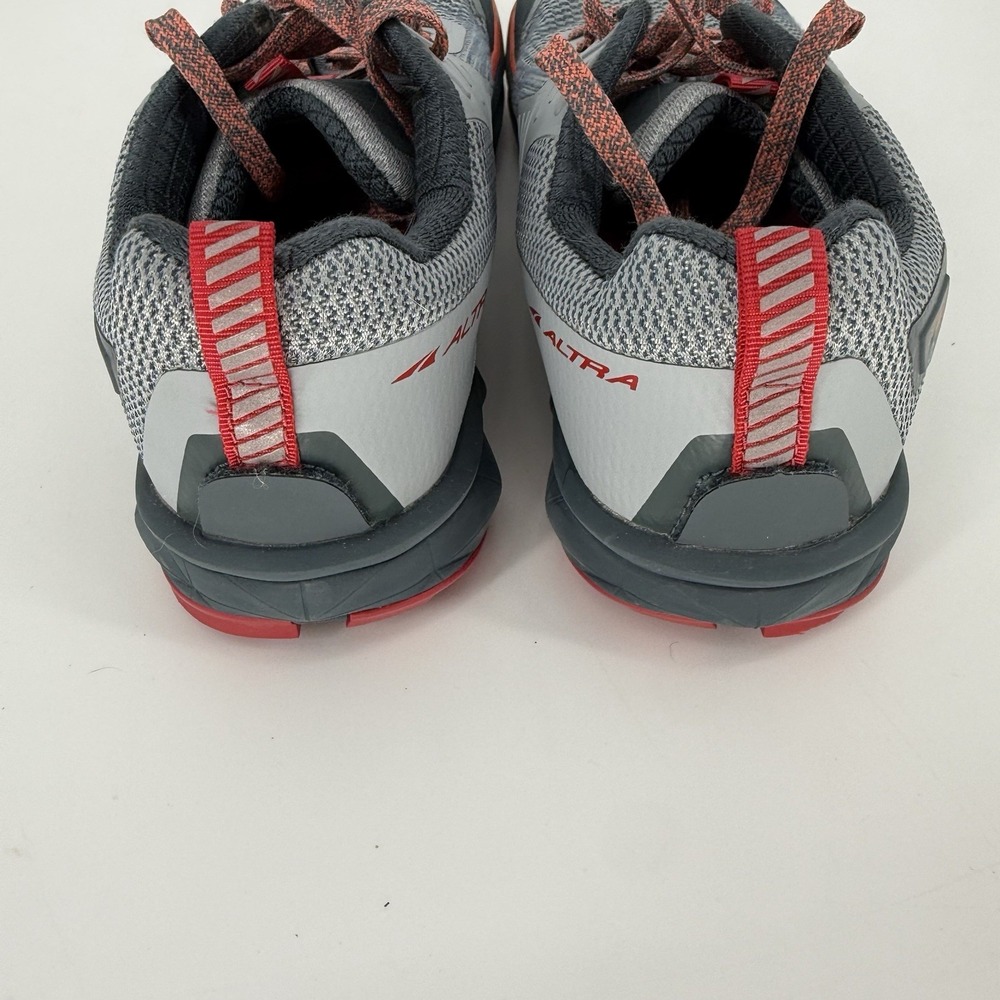 Altra Timp 3 Trail Running Shoes Women's US 8 Zero Drop Gray Red Lace Up - Picture 5 of 9